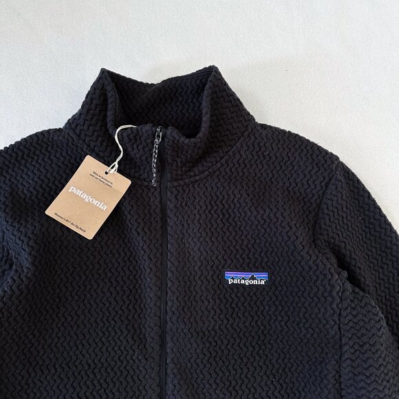 New Patagonia R1 Air 1/2 Zip Neck Women's L Black Pullover Fleece Jacket $130 - Picture 6 of 14